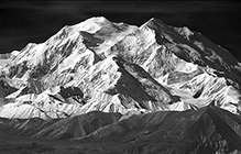 Denali in black and white